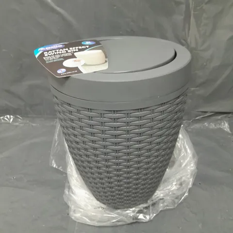 RATTAN BATHROOM BIN WITH SWING 