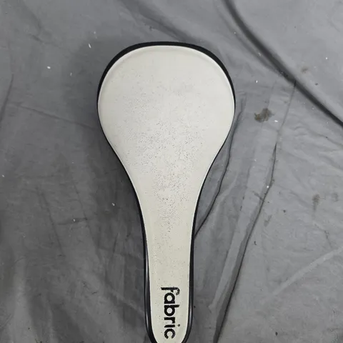 FABRIC BICYCLE SADDLE – WHITE TOP WITH BLACK TRIM
