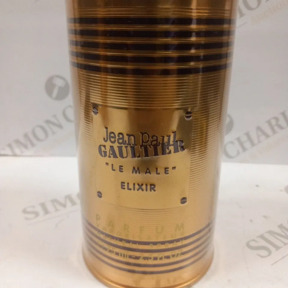 BOXED AND SEALED JEAN PAUL GAULTIER LE MALE ELIXIR PARFUMNATURAL SPRAY 75ML