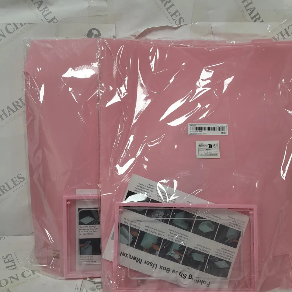 2 X FOLDING SHOE BOX 