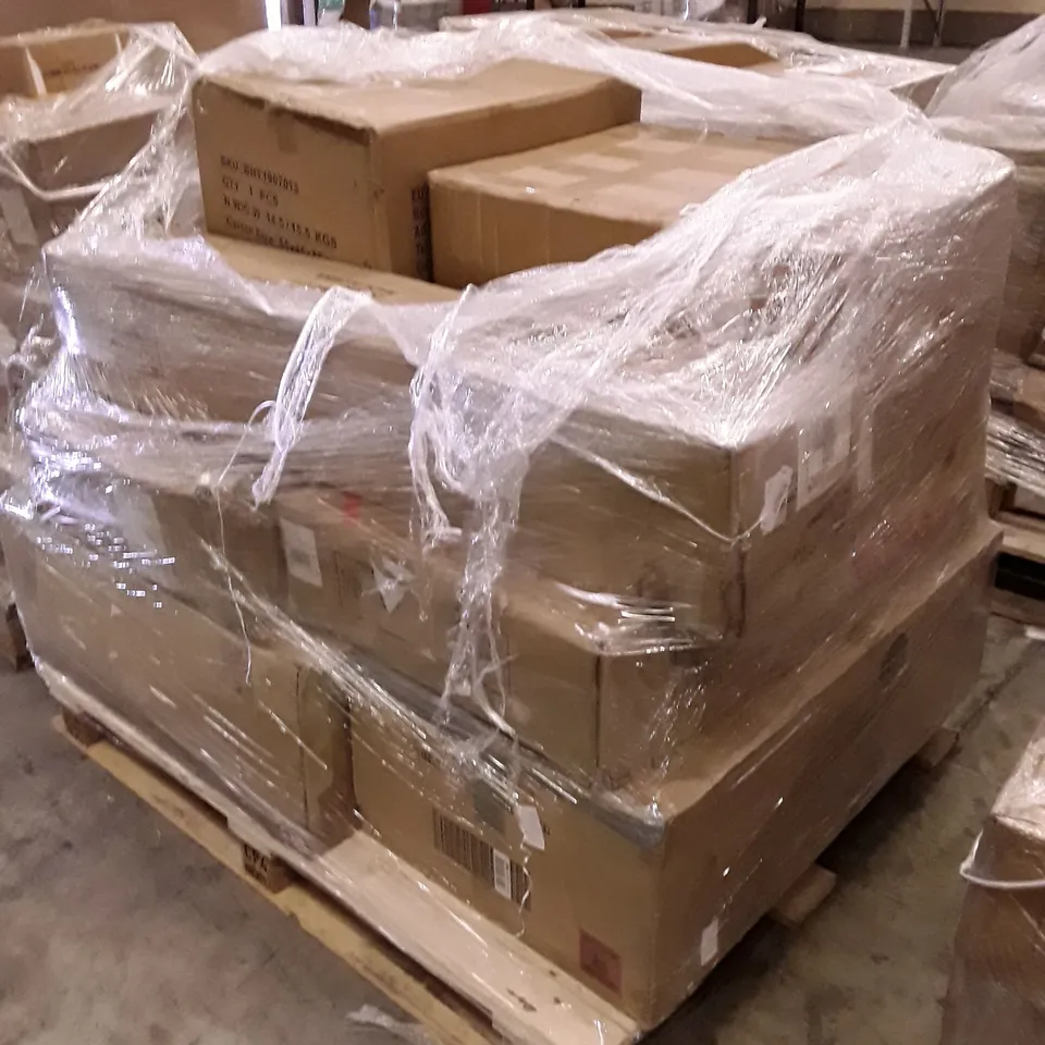 PALLET OF ASSORTED PRODUCTS INCLUDING MASTER CANOPY COMPACT CANOPY, DRESSING TABLES