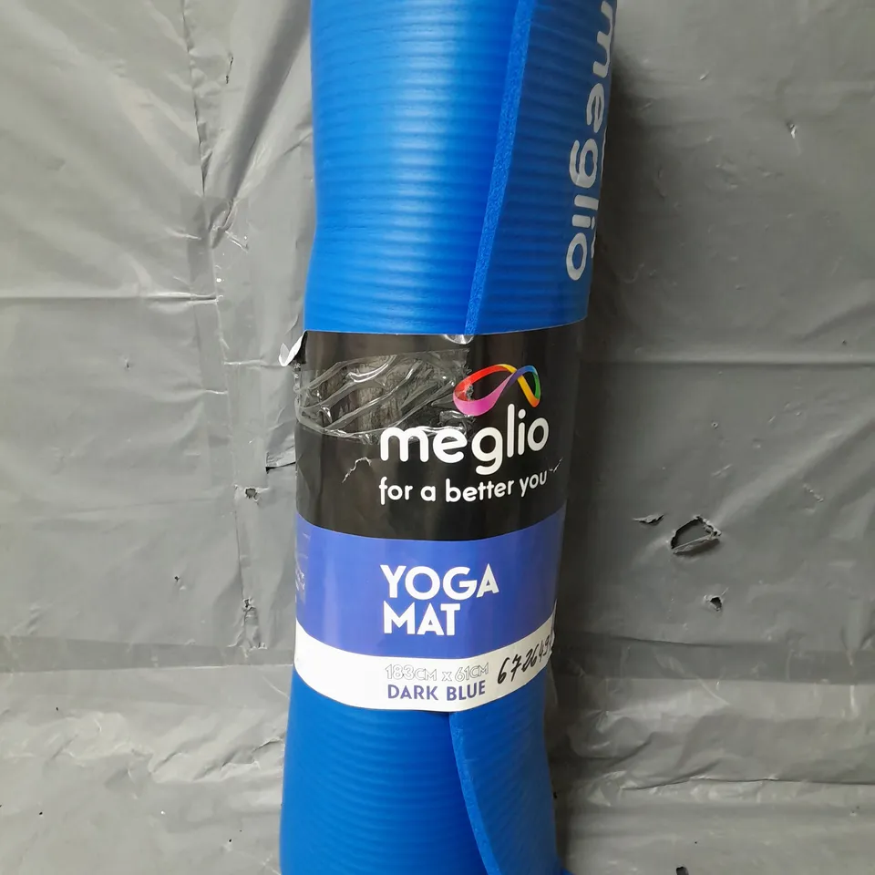 MEGLIO DARK BLUE YOGA MAT