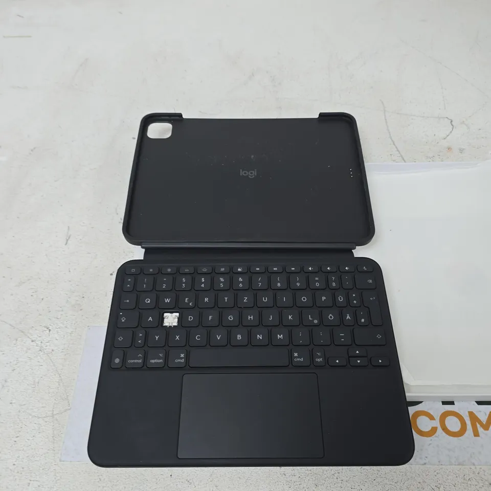 LOGITECH COMBO TOUCH KEYBOARD CASE FOR IPAD – BLACK – BOXED 1 MISSING KEY