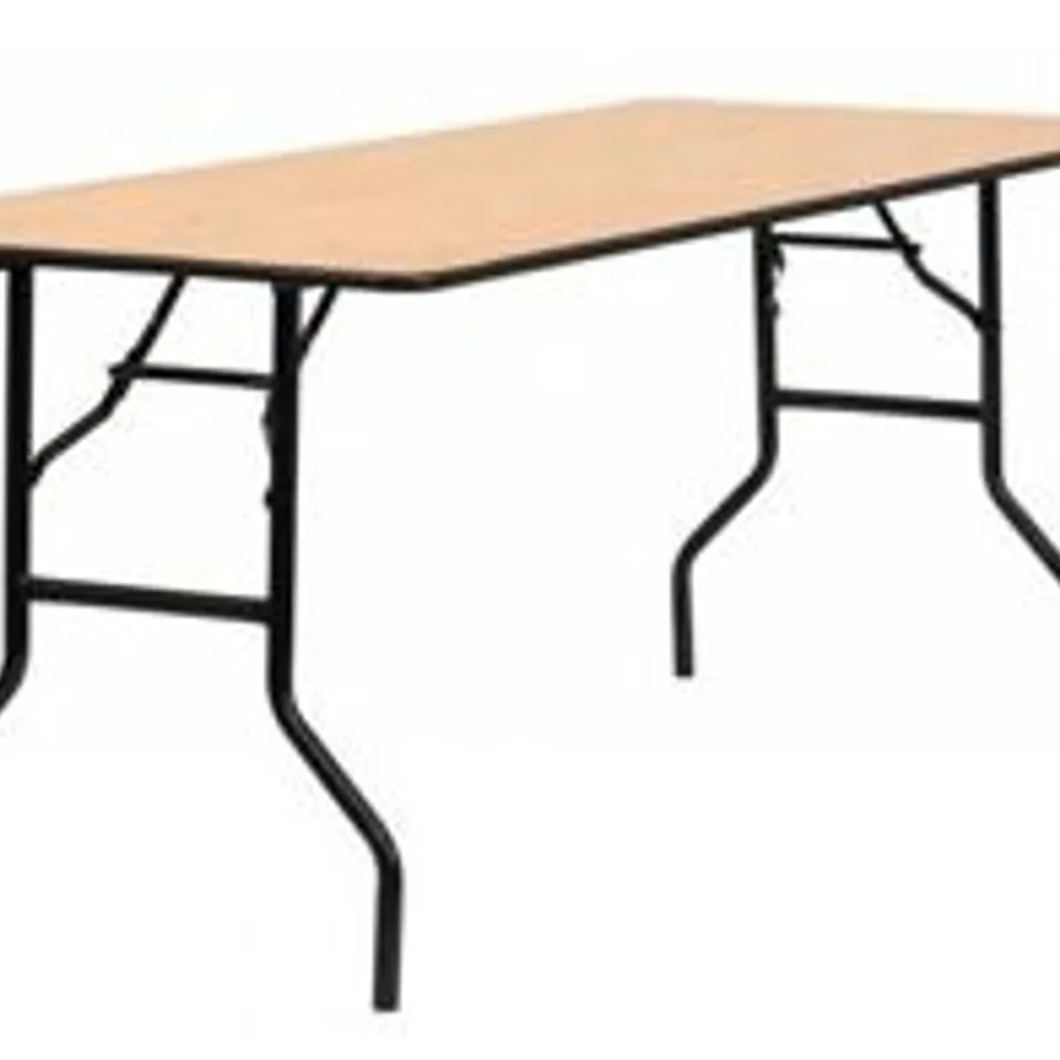 NINE RECTANGULAR EVENTS CATERING FOLDING TABLE (6X2.6FT)  RRP £1080