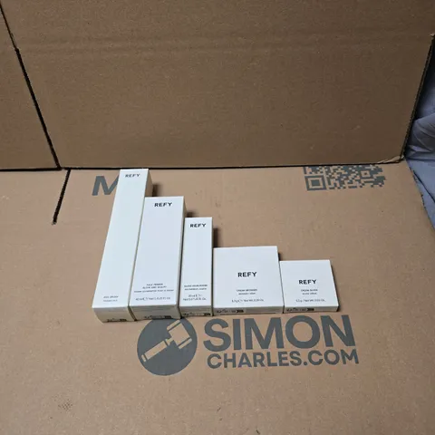 5 X REFY PRODUCTS TO INCLUDE DUO BRUSH, CREAM BRONZER, GLOSS HIGHLIGHTER ETC