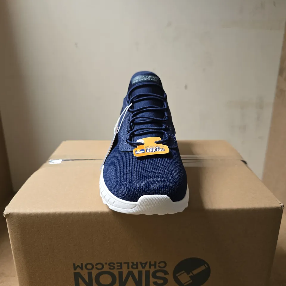 SKECHERS BOBS BLUE SLIP INS UK 6 BOXED