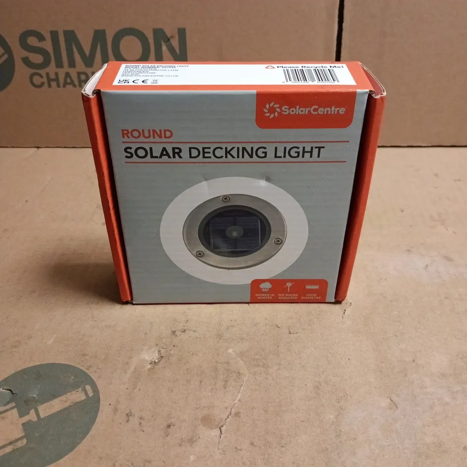 SOLARCENTRE ROUND SOLAR DECKING LIGHT BOXED