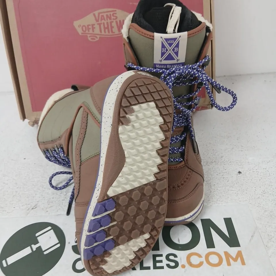 VANS FERRA (HANA BEAMAN) BROWN/ANGORA WOMEN'S BOOTS UK 2.5