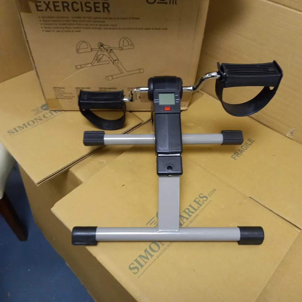 ARM AND LEG FOLDING PEDAL EXERCISER WITH DIGITAL DISPLAY