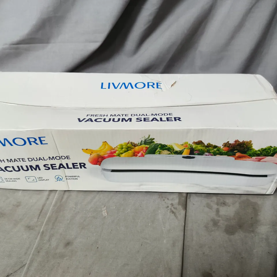 LIVMORE FRESH MATE DUAL-MODE VACUUM SEALER – BOXED