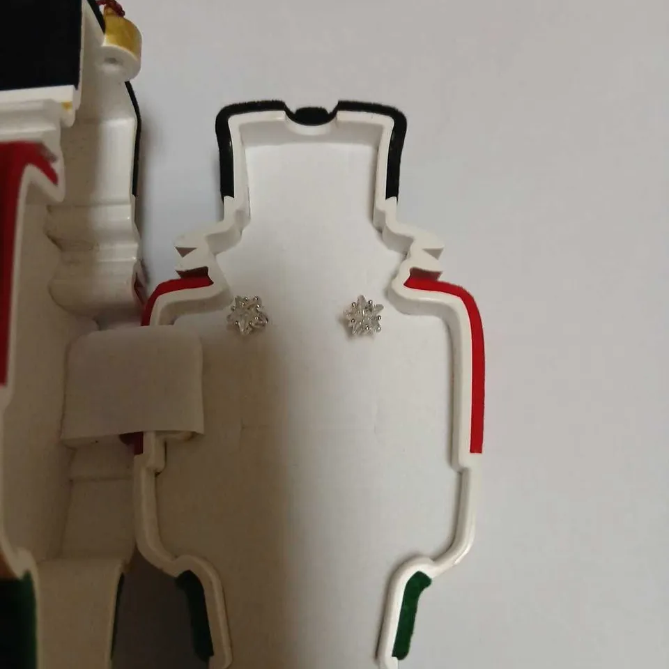 DIAMONIQUE 3.8CT TW STUD EARRINGS IN NUTCRACKER BAUBLE STERLING SILVER 