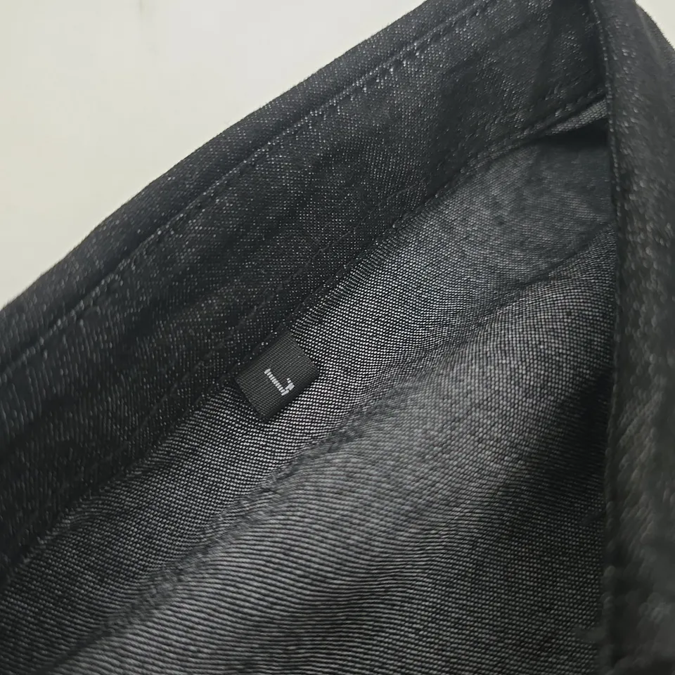 DENIM SHIRT – DARK INDIGO, LONG SLEEVE, SIZE L