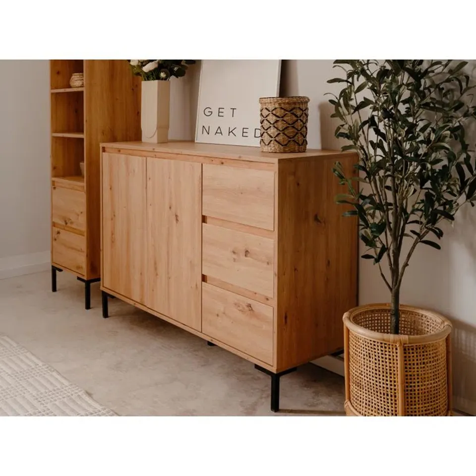 BOXED KARSCHNER 120CM WIDE 3 DRAWER (2 BOXES)