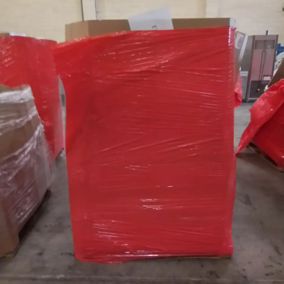 PALLET TO CONTAIN ASSORTED HOME IMPROVEMENT PRODUCTS. INCLUDES TV STAND, CAMPING CHAIR, BATH TRANSFER BENCHES, FAN ETC 