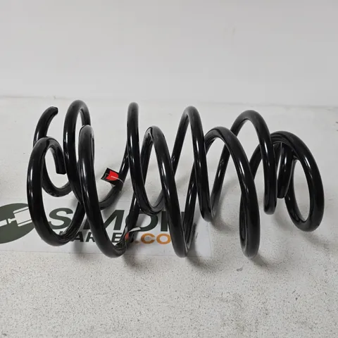 2X FRANK BERG BLACK METAL VEHICLE SUSPENSION COIL SPRING.