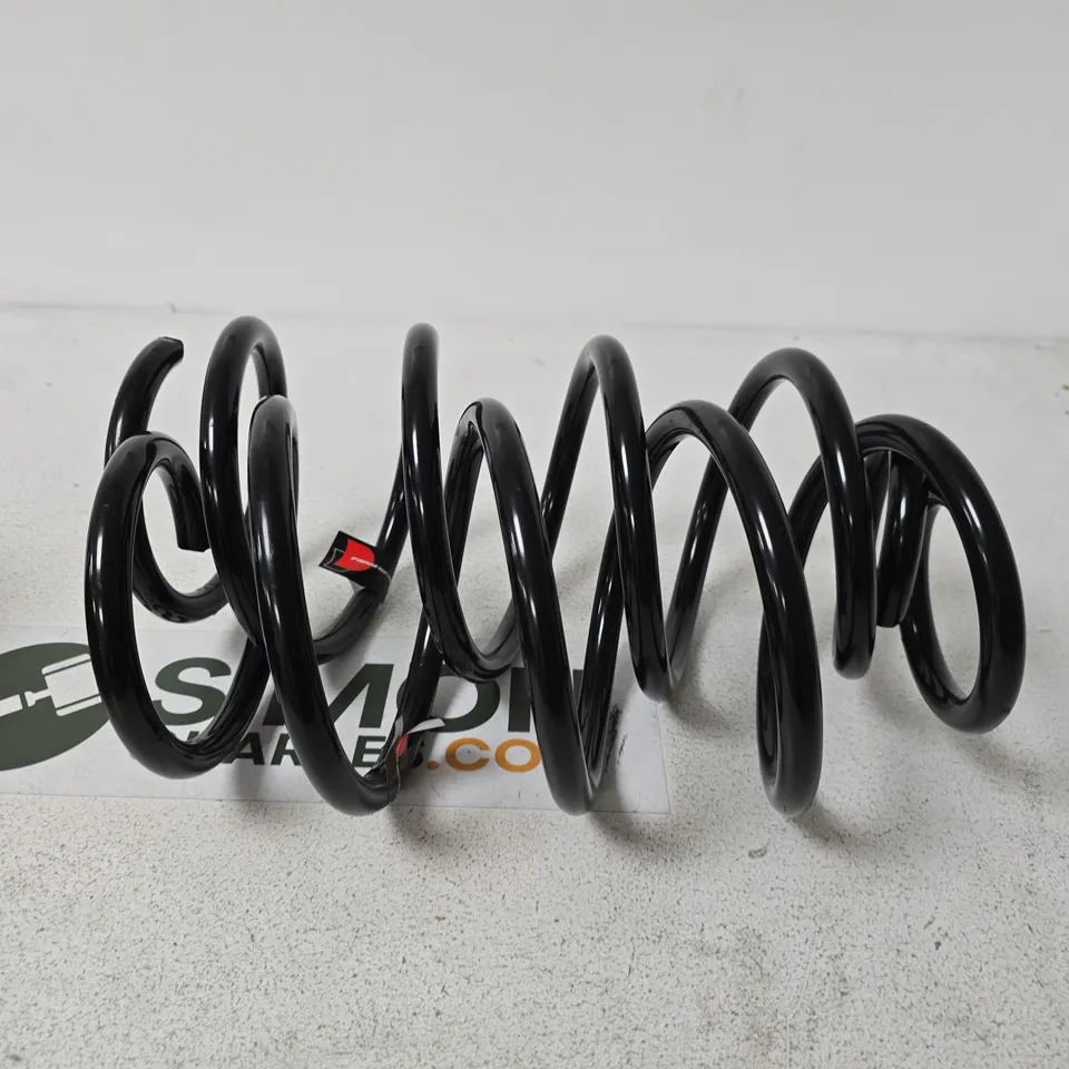 2X FRANK BERG BLACK METAL VEHICLE SUSPENSION COIL SPRING.