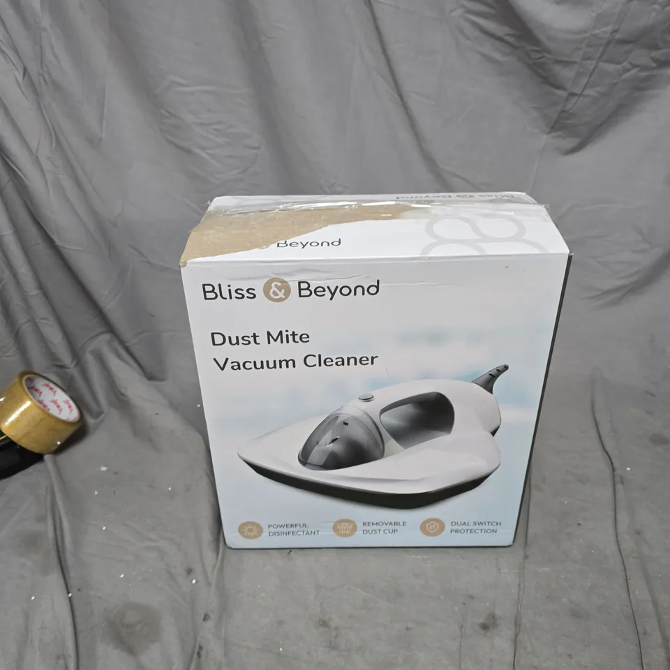 BLISS & BEYOND DUST MITE VACUUM CLEANER – BOXED