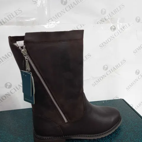 EMU EXPLORER YANCOAL WATERPROOF LEATHER & SUEDE BOOTS ESPRESSO SIZE 7
