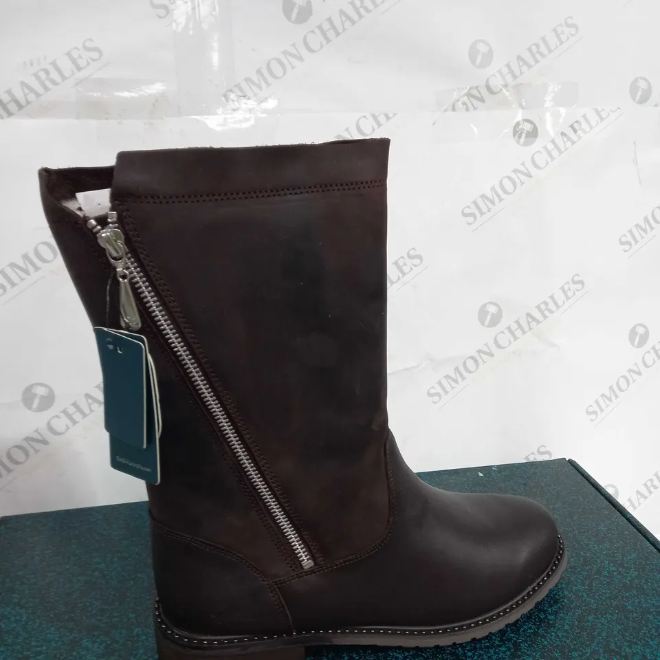 EMU EXPLORER YANCOAL WATERPROOF LEATHER & SUEDE BOOTS ESPRESSO SIZE 7