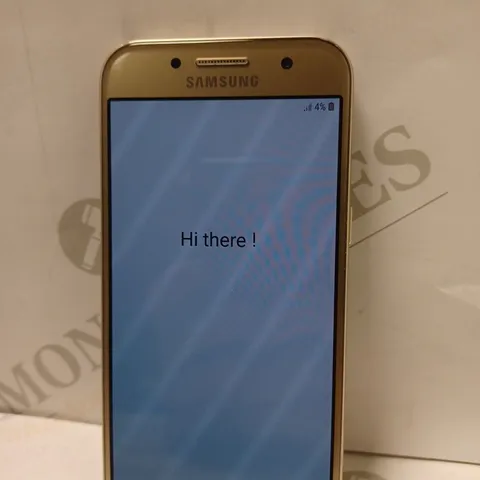 BOXED SAMSUNG GALAXY A3 MOBILE PHONE IN GOLD