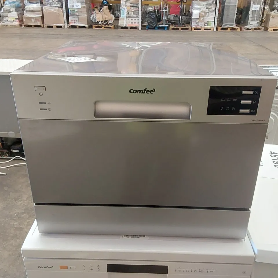 COMFEE KWH-TD602E-S FREESTANDING TABLE TOP COMPACT DISHWASHER - SILVER