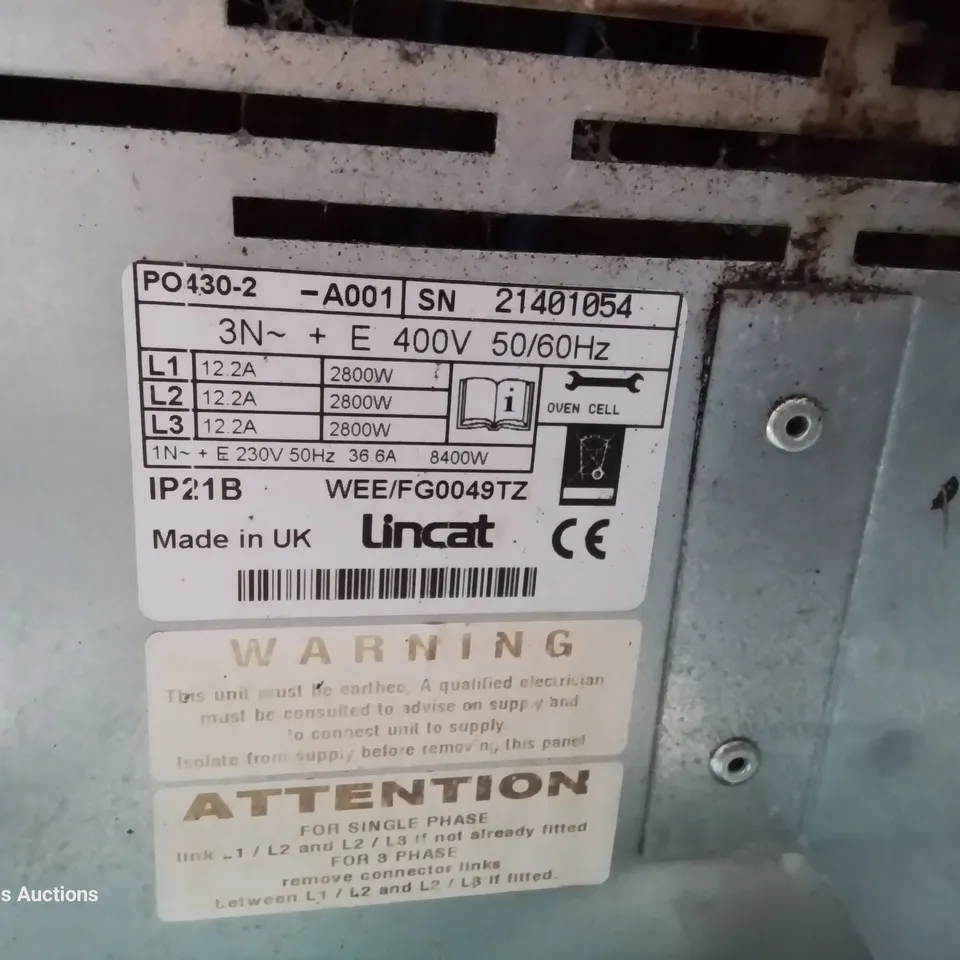 LINCAT DOUBLE PIZZA OVEN