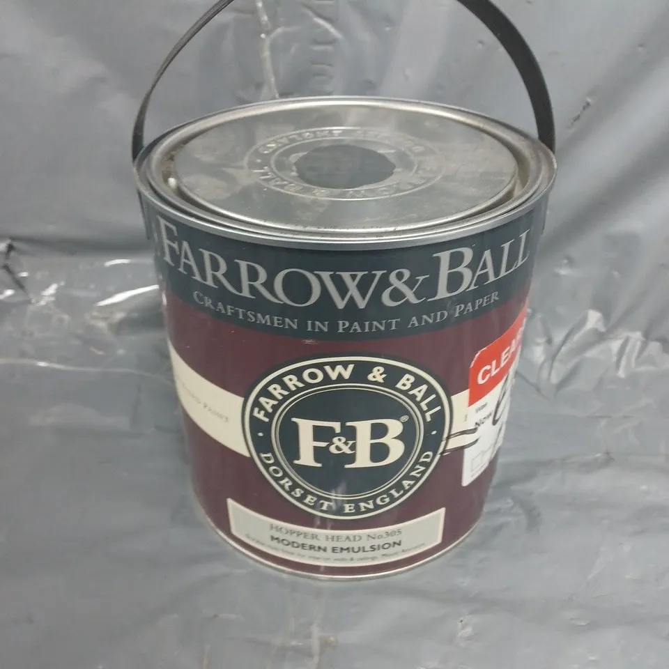 FARROW & BALL HOPPER HEAD NO305 MODERN EMULSION (2.5L) - COLLECTION ONLY