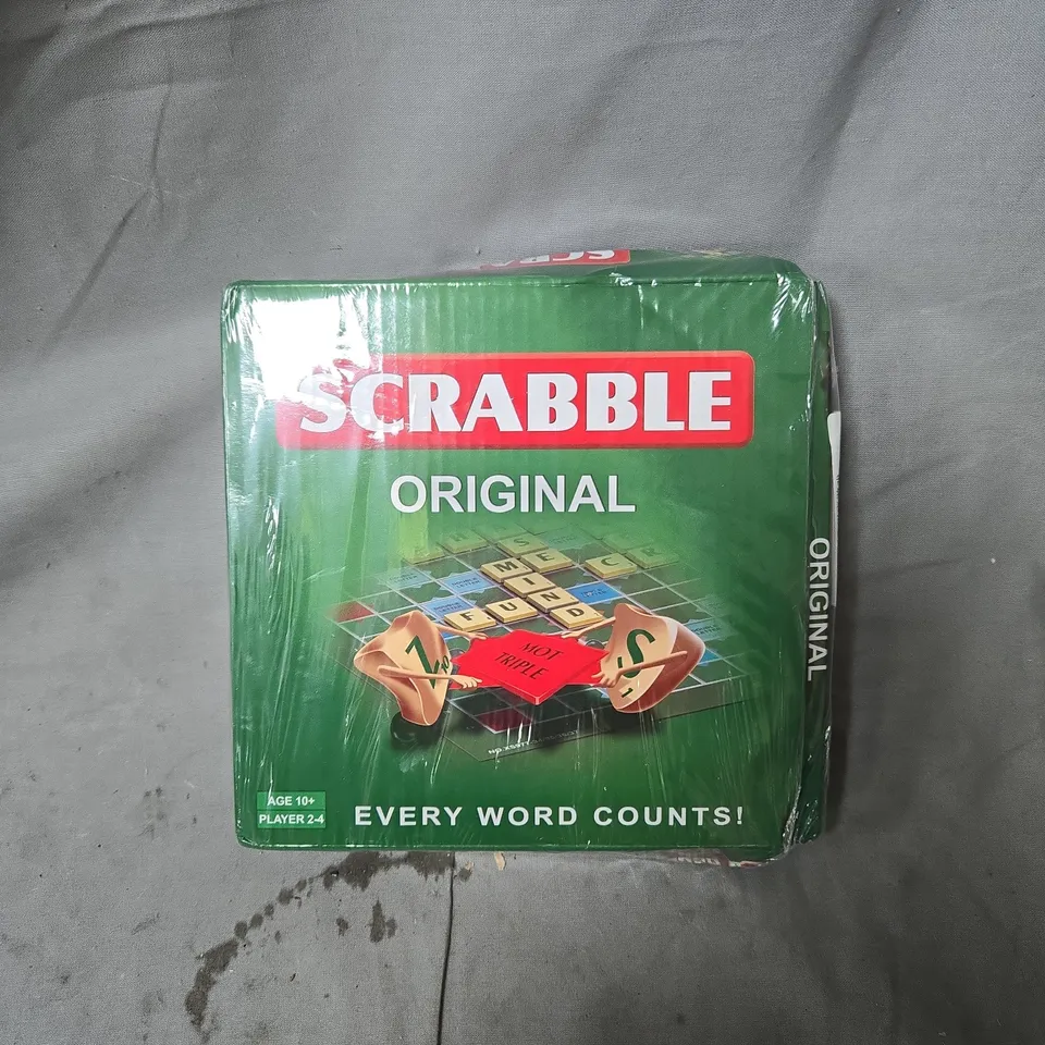 SCRABBLE ORIGINAL WORD GAME – BOXED (AGE 10+, 2-4 PLAYERS)