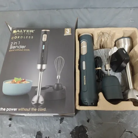 BOXED SALTER CORDLESS 2 IN 1 BLENDER