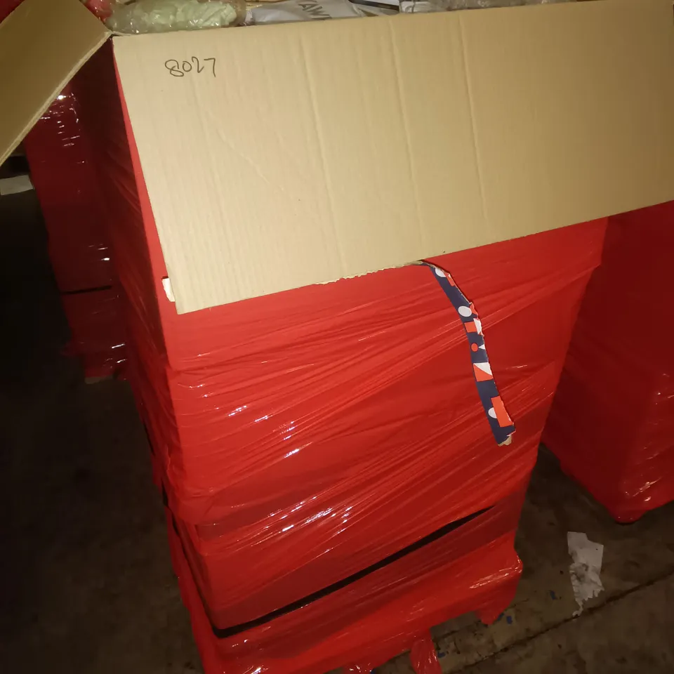 PALLET OF ASSORTED ITEMS TO INCLUDE SPRAGUE STETHOSCOPE, BAGGED CLOTHING AND SUBLIMATION INK