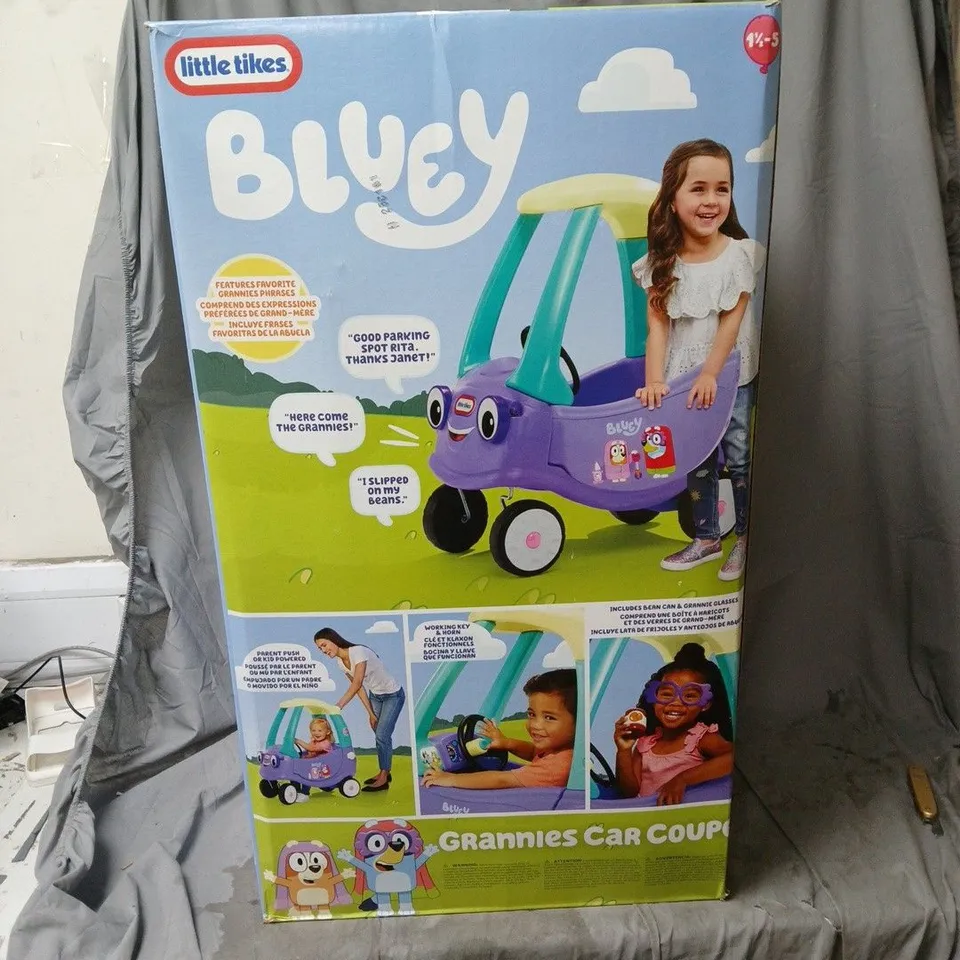 BOXED LITTLE TIKES BLUEY GRANNIE COSY COUPE 