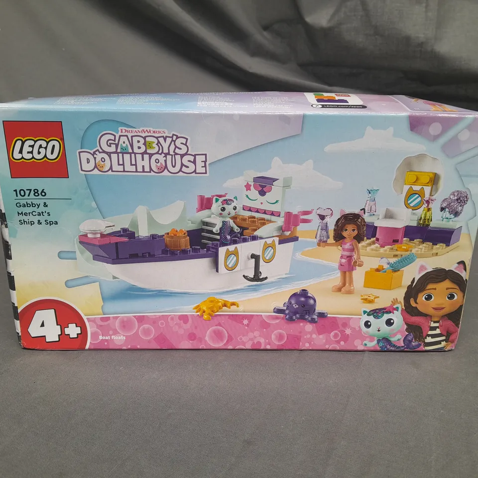 LEGO GABBYS DOLLHOUSE - GABBY AND MERCATS SHIP AND SPA - 10786