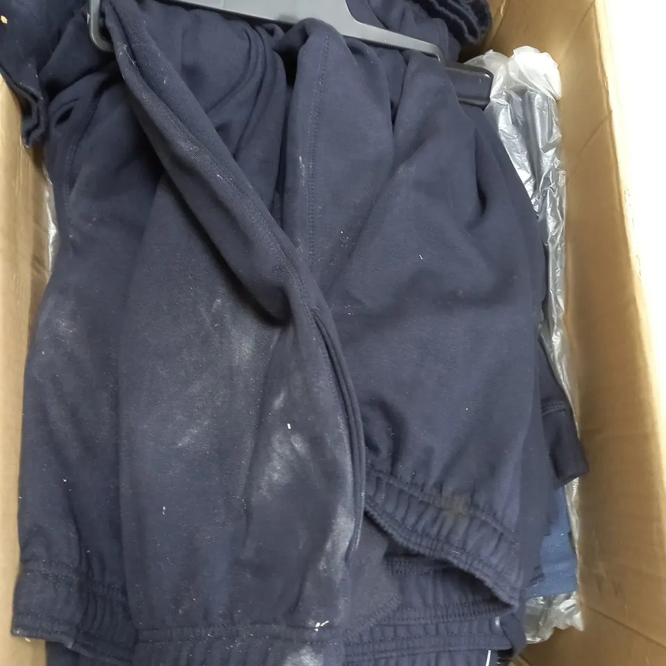 BOX OF APPROX 50 F&F 2 PACK OF NAVY& BLUE JOGGERS IN VARIOUS KIDS SIZES