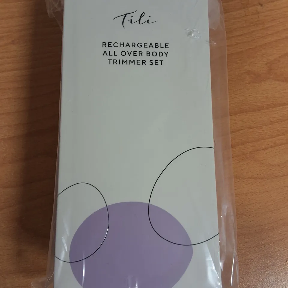 LOT OF 30 BRAND NEW TILI RECHARGABLE ALL OVER BODY TRIMMERS SETS