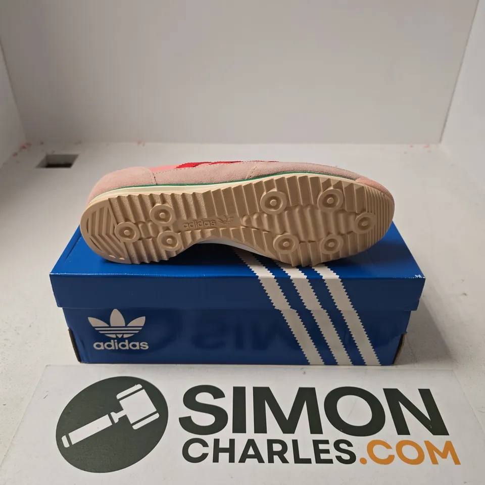 BOXED PAIR OF ADIDAS SL 72 OG WOMENS TRAINERS IN PINK - UK 6.5