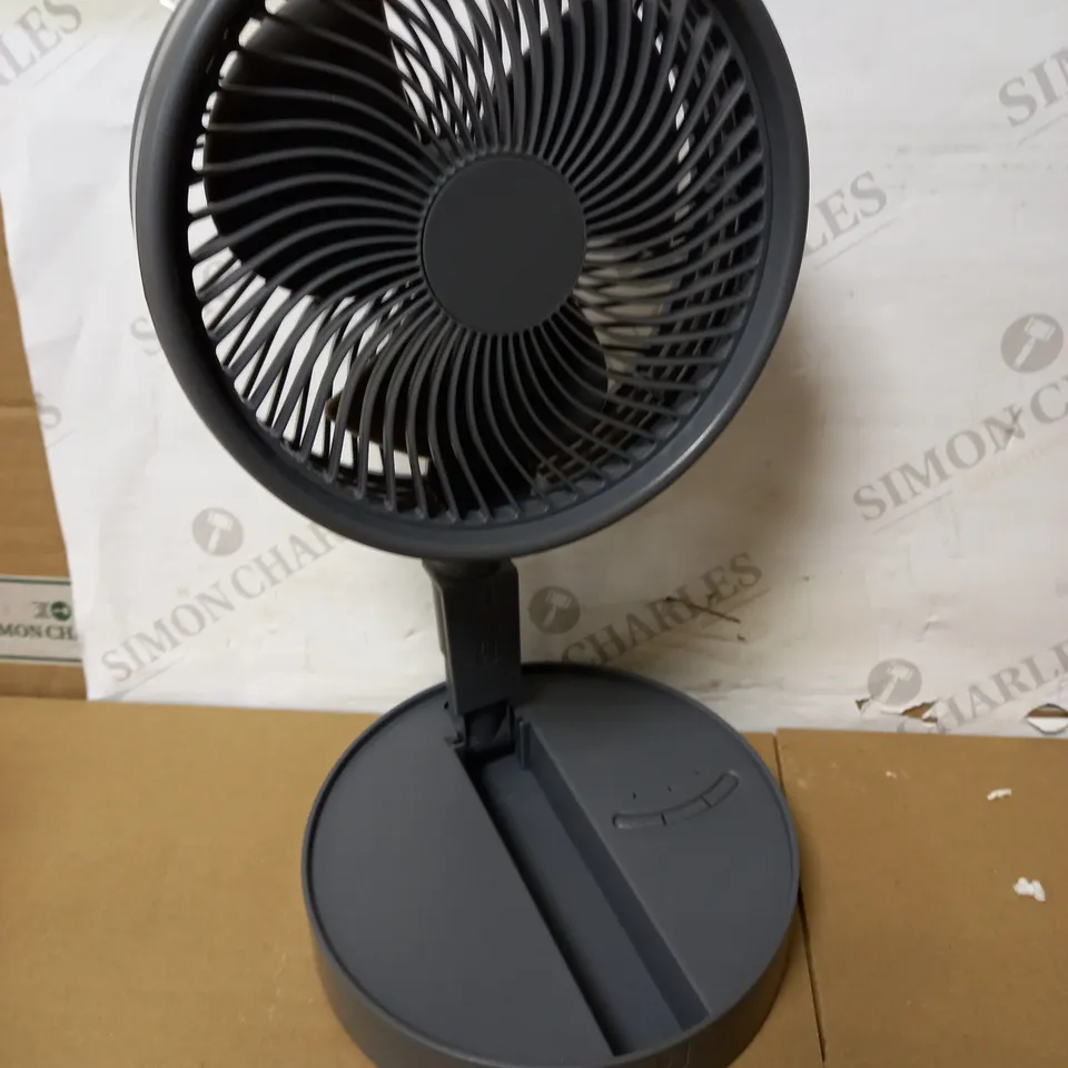 FOLDING FAN - DARK GREY