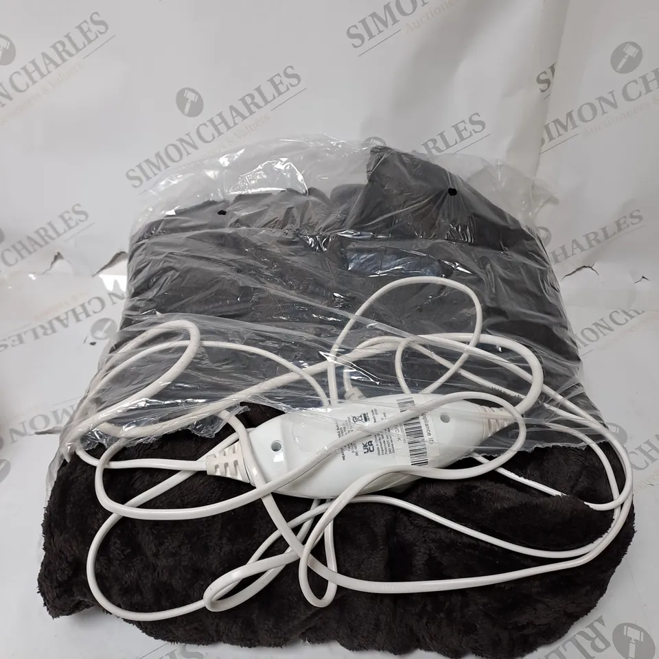 BOXED COZEE HOME HEATED BLANKET IN CHOCOLATE  