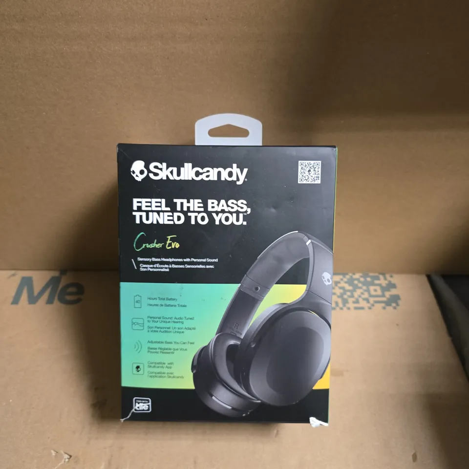 SKULLCANDY CRUSHER EVO WIRELESS HEADPHONES – BOXED