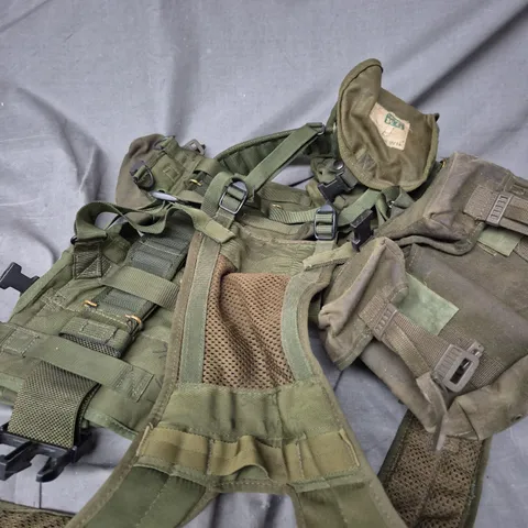 OLIVE GREEN TACTICAL VEST WITH MOLLE WEBBING