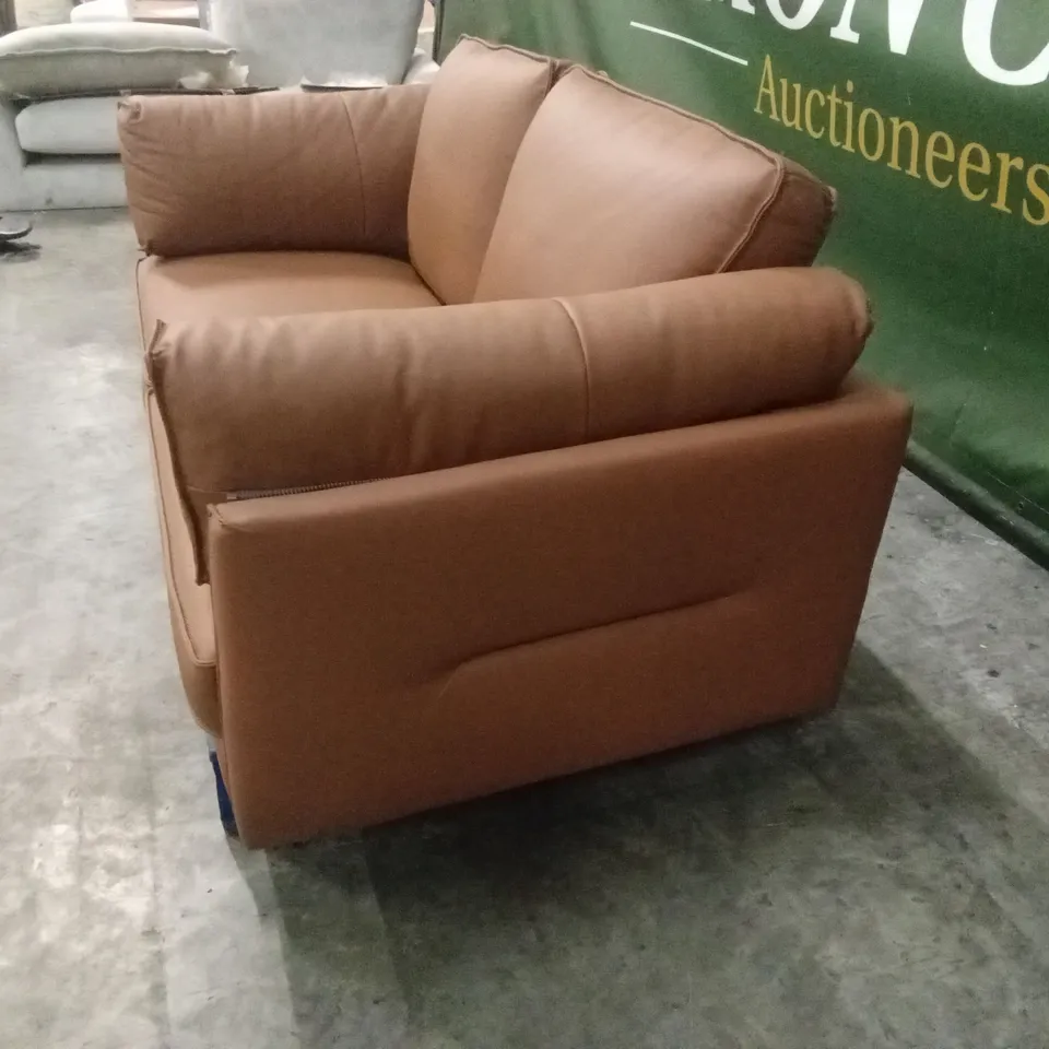 SASHA 2 SEATER LEATHER/FAUX LEATHER SOFA RRP £999