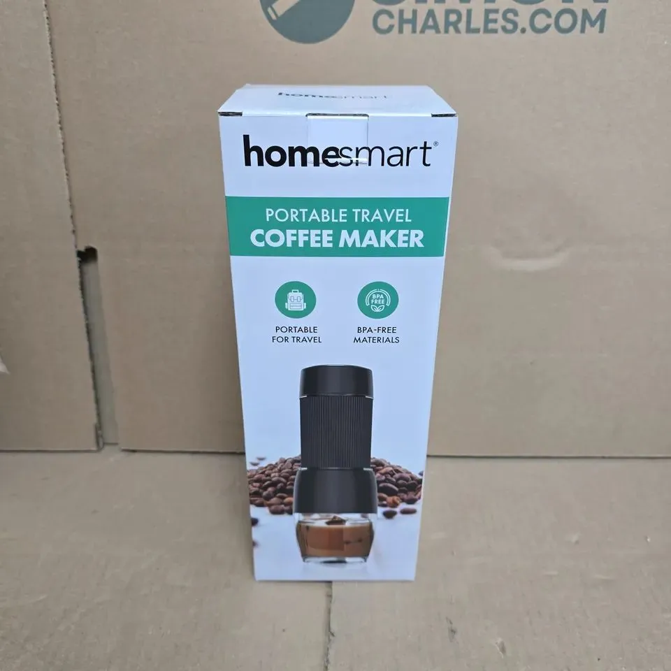 APPROXIMATELY 12 BOXED HOMESMART PORTABLE TRAVEL COFFEE MAKERS - COLLECTION ONLY