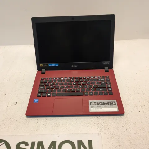 ACER ASPIRE A114-32 LAPTOP - RED - CELERON N4000 - 4GB RAM - 64GB EMMC - WINDOWS 10 S