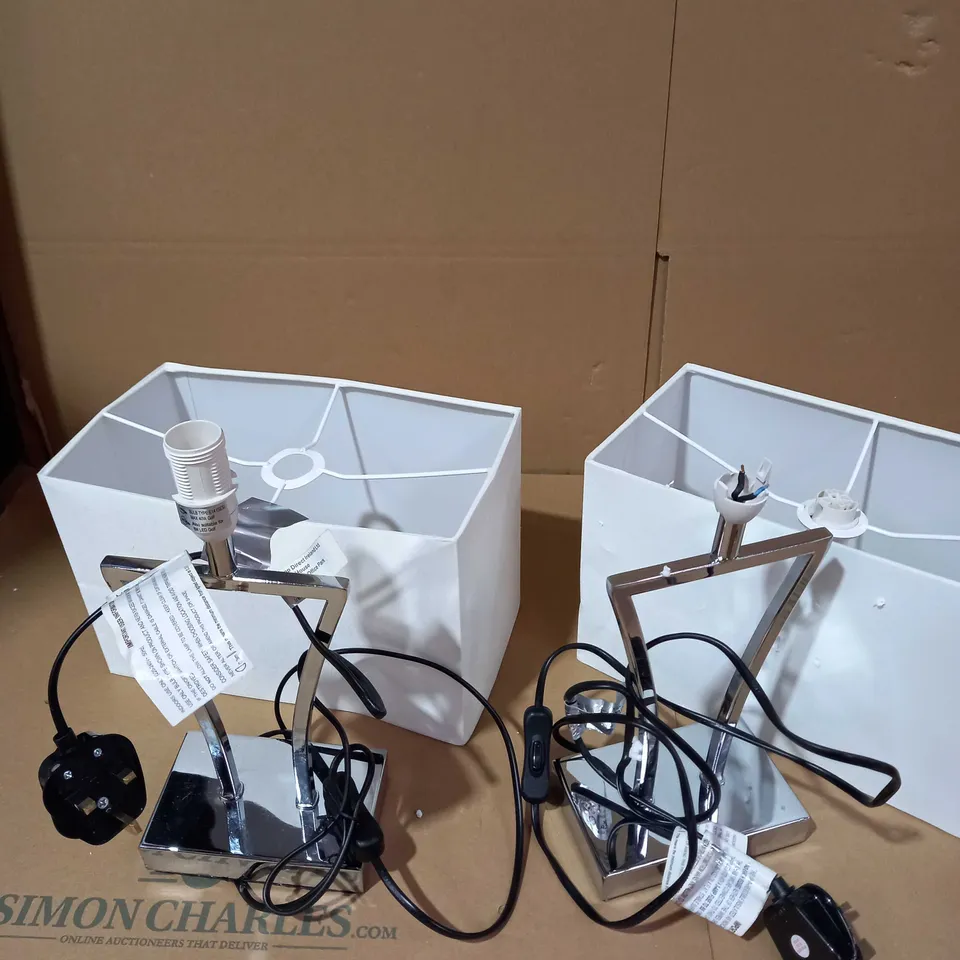 SET OF METROPOLE TABLE LAMPS RRP £38