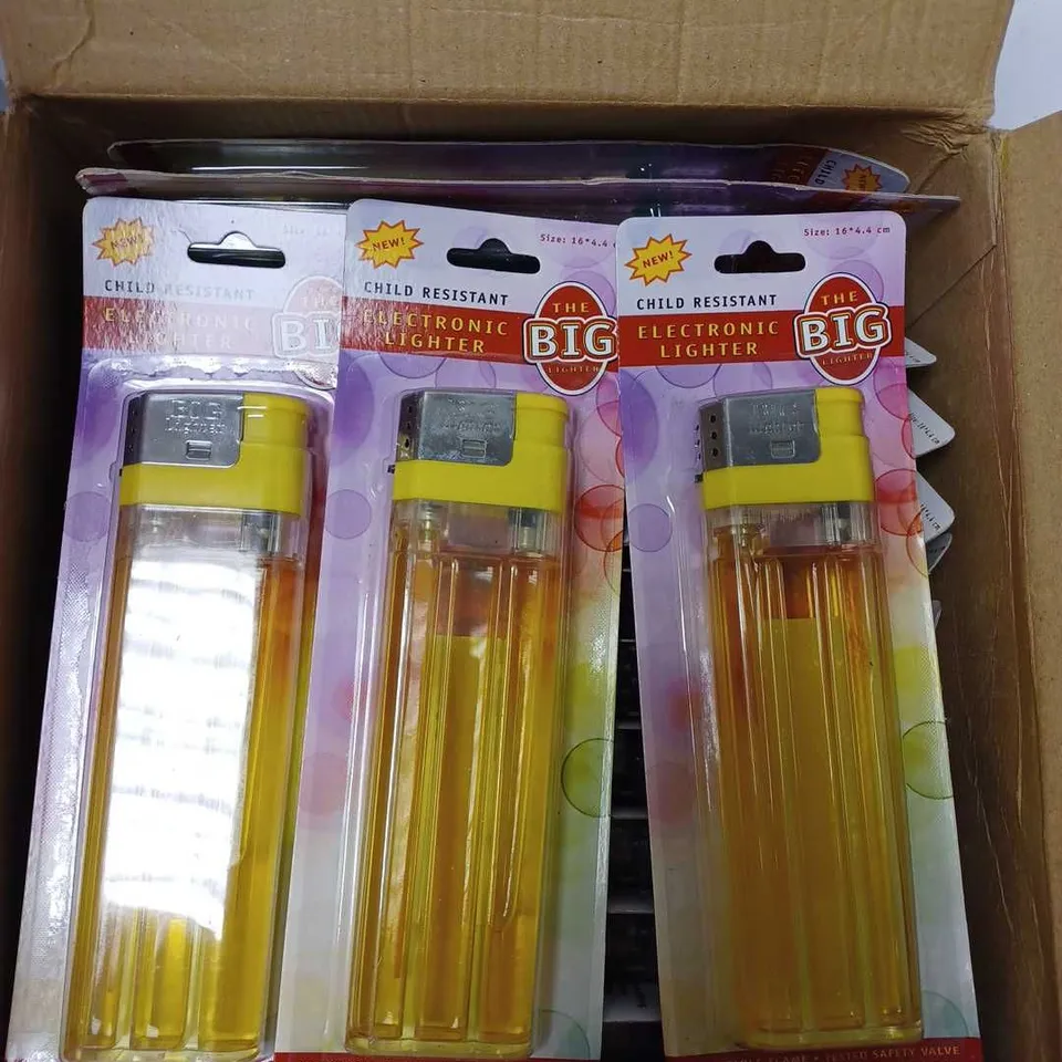 LOT OF APPROX 25 THE BIG LIGHTER ELECTRONIC LIGHTER