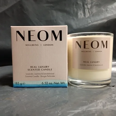 NEOM REAL LUXURY SCENTED CANDLE – LAVENDER, JASMINE & SANDALWOOD