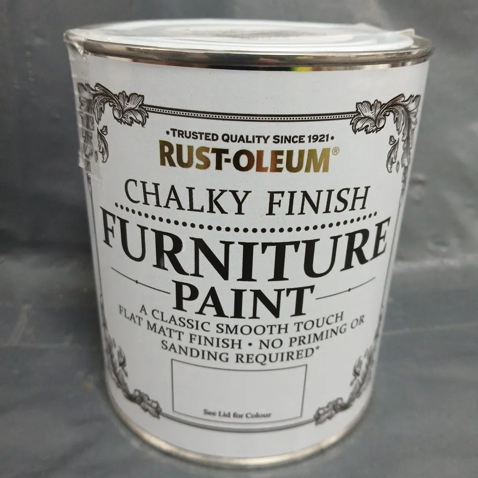 RUST-OLEUM CHAILKY FINISH FURNITURE PAINT - MARINE GREY - 750ML - COLLECTION ONLY