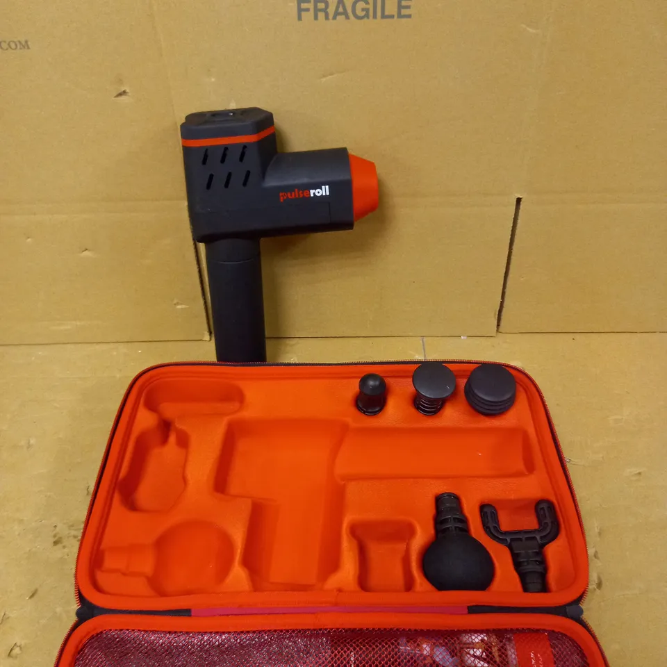 PULSEROLL PRO ATHLETE GRADE PERCUSSION HANDHELD DEEP TISSUE MUSCLE MASSAGE GUN