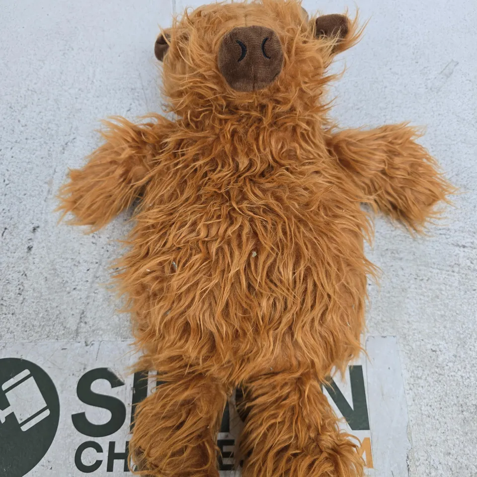 SCOTTISH HIGHLAND COW HOT WATER BOTTLE PLUSH