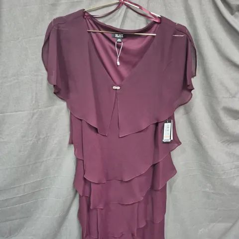 SLNY WOMEN'S PURPLE LAYERED DRESS, SIZE 14W –