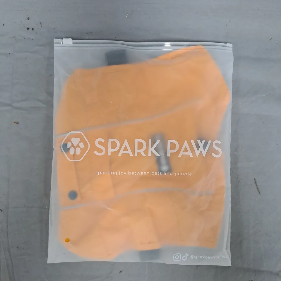 SPARK PAWS DOG RAINCOAT IN YELLOW SIZE SMALL